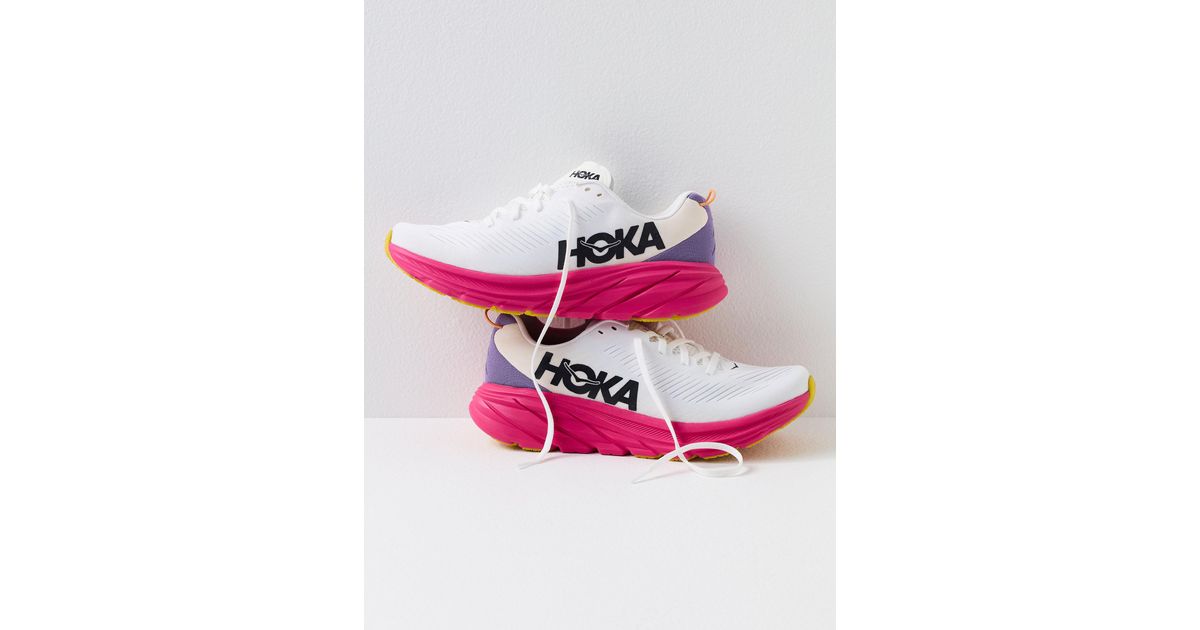 Free People Hoka Rincon 3 Sneakers in Pink Lyst
