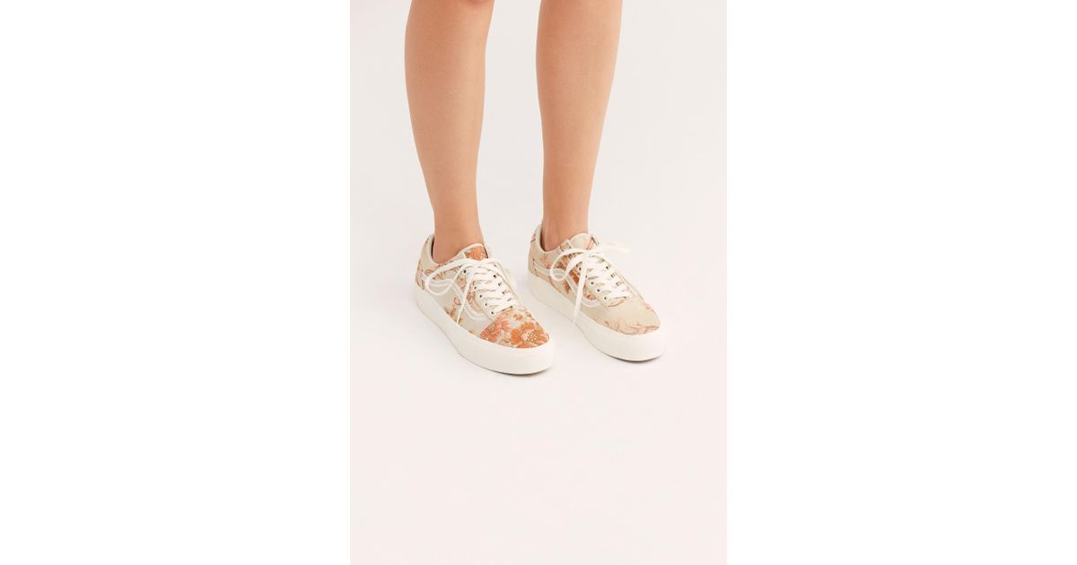 old skool floral platform sneaker