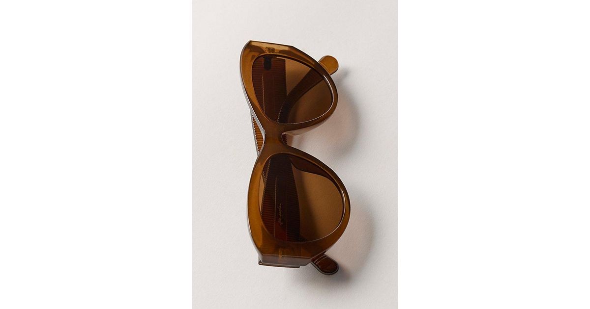 Free People Eden Cat Eye in Brown | Lyst