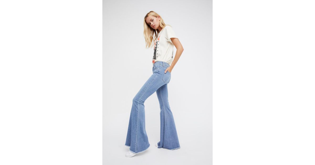 denim super flare jeans