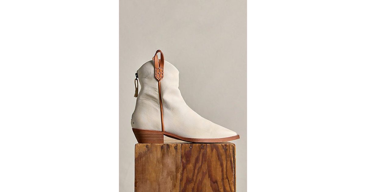 Free People We The Free Wesley Ankle Boots in White | Lyst