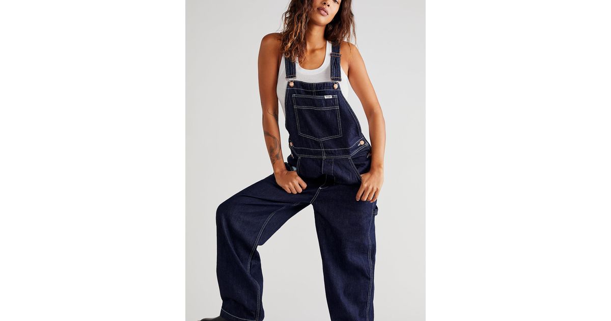Free People Wrangler Casey Jones Overalls in Rinse (Blue) Lyst Canada