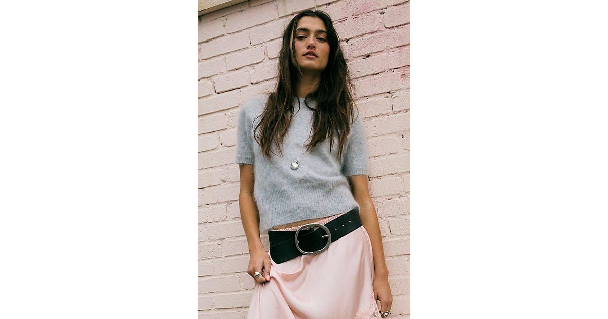 Free People Brando Hip Belt in Black | Lyst