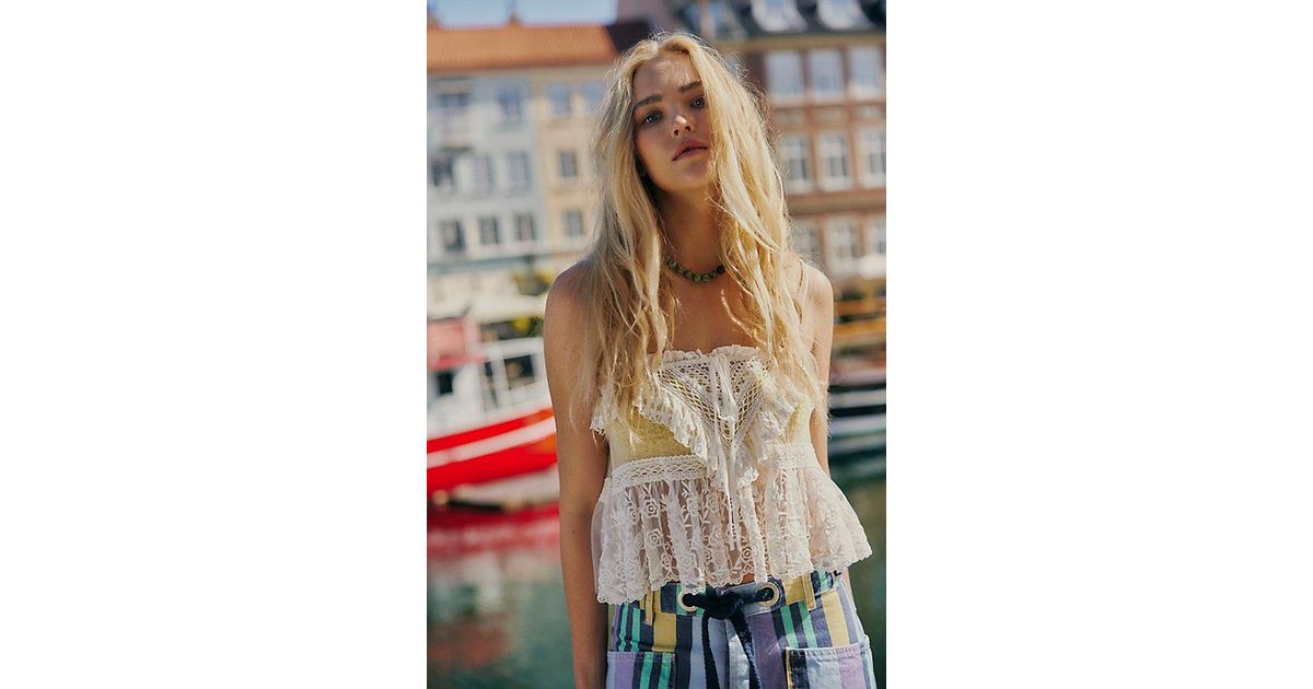 フリーピープル Free People Sofia Embroidered Tank レディース シャツ トップス Ivory Women's Free People Sofia Embroidered Tank | Zappos.com