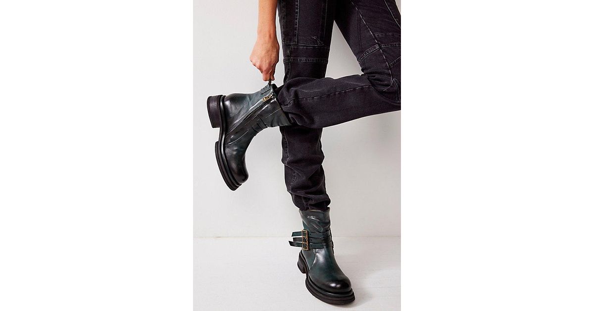 Free People Crossroads Moto Boots in Black Lyst