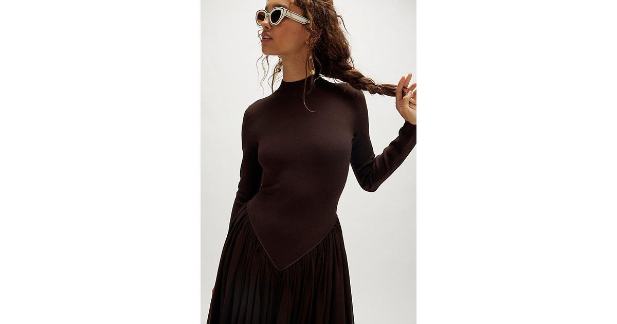 Ronny Kobo Speck Knit Dress in Black | Lyst