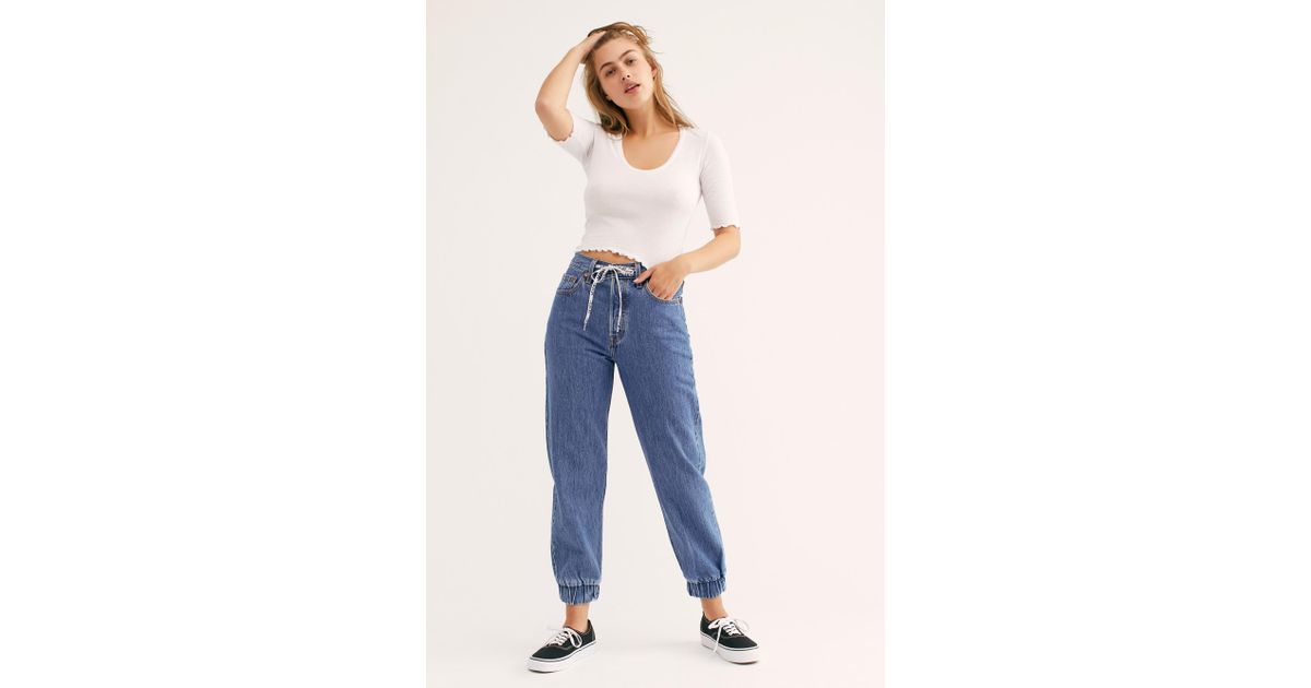 Free People Denim Levi's 501 Jogger Jeans By Levi's in Blue | Lyst