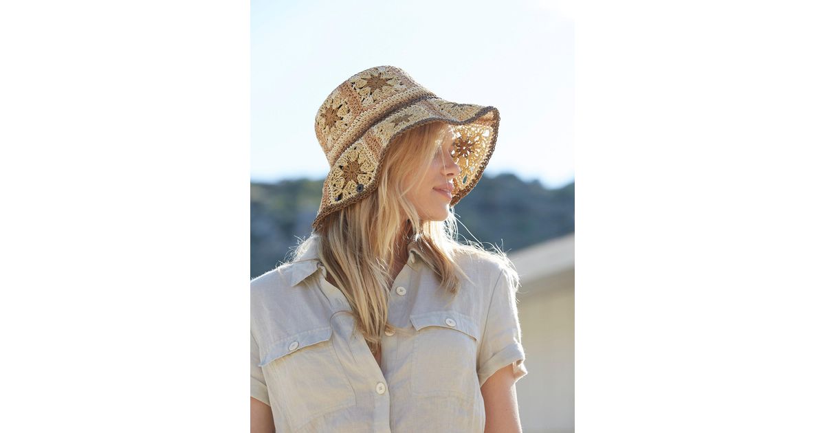 Straw Bucket Hat | Lyst 