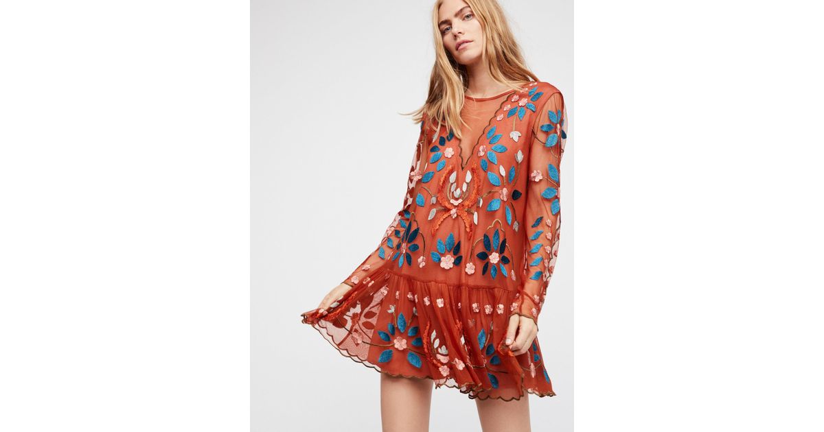 Hearts are wild mini dress rust hotsell