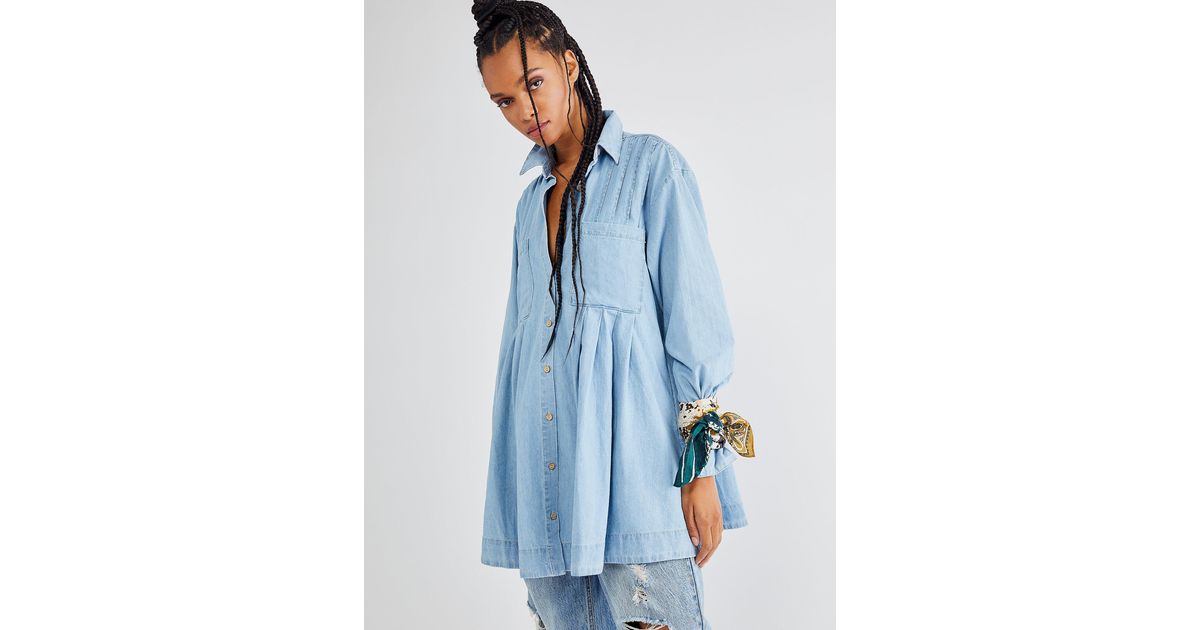 Free People The Denim Voyage in Blue 