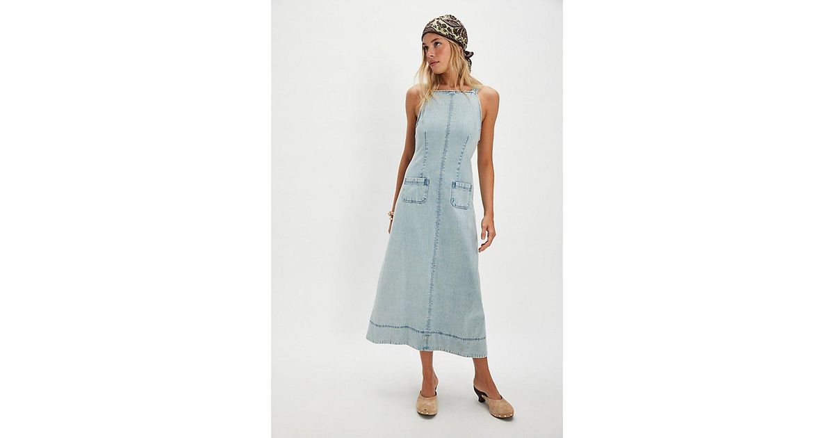 Free People ★ Dex Denim Midi Dress Free People Dex Denim Midi Dress in Blue | Lyst