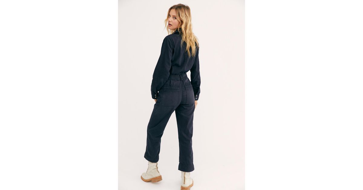 Free People Charlie Coveralls in Black | Lyst