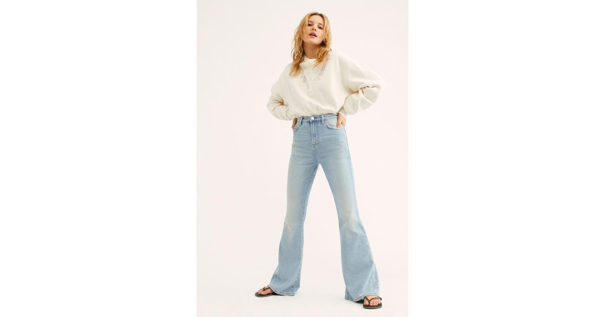 lee high rise flare jeans