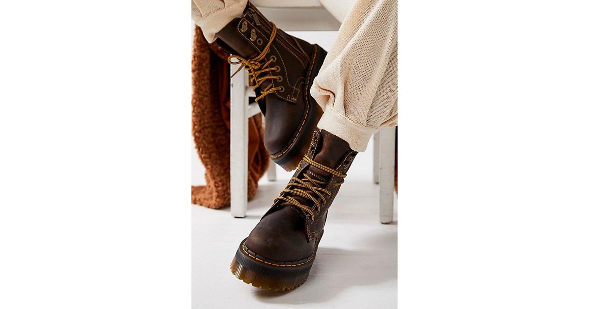 Dr. Martens Jadon Archive Boots At Free People In Dark Brown Crazy