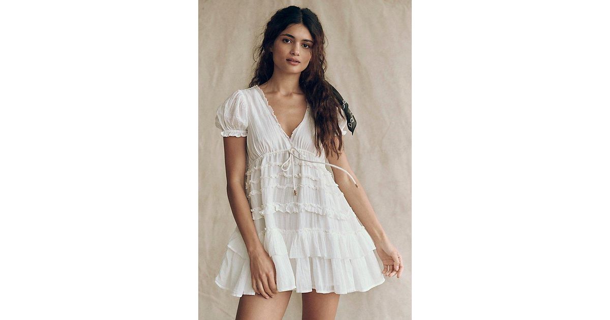 free people darcy mini dress Free People Free People Darcy Ruffle Mini Dress