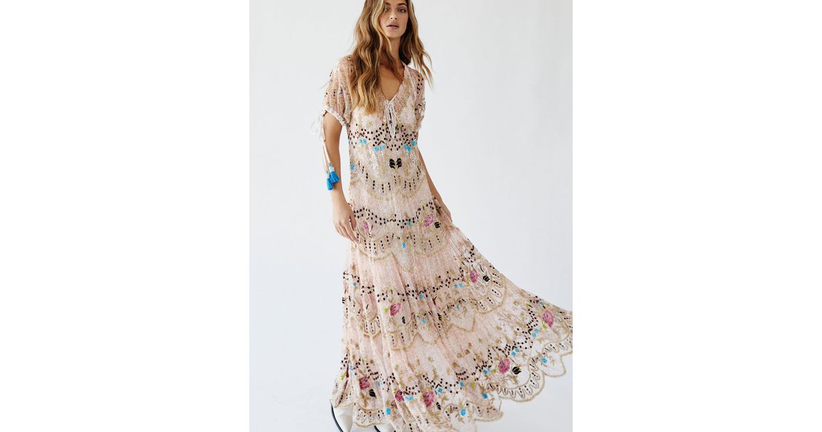 Lace Rosalie Maxi Party Dress | Lyst 