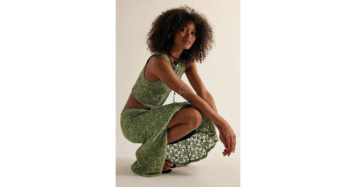 Free People Laney Set in Green | Lyst