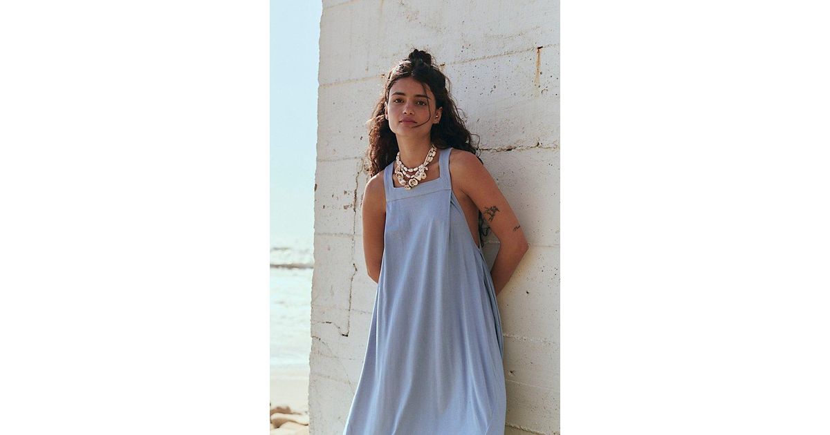 knee length dresses for ladies Erin White Knit Midi Dress with Flared Sleeves and Pearl Detail main image 0