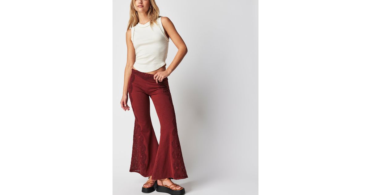 red and white cargo pants