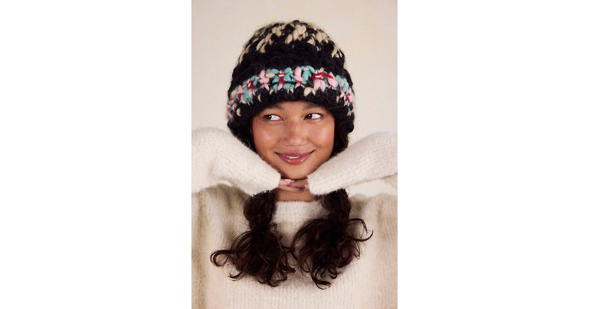 French Knot Chunky Woven Fisherman Hat By in Black | Lyst UK display picture 1