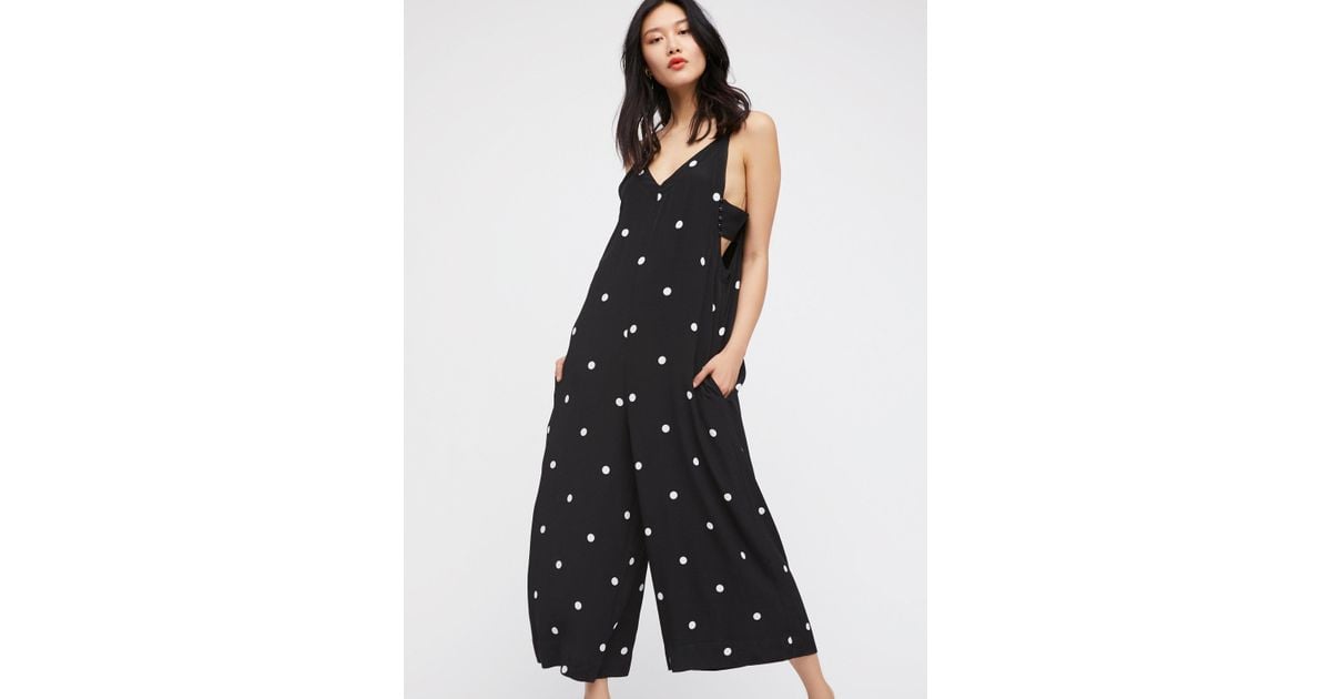 free people polka dot jumpsuit