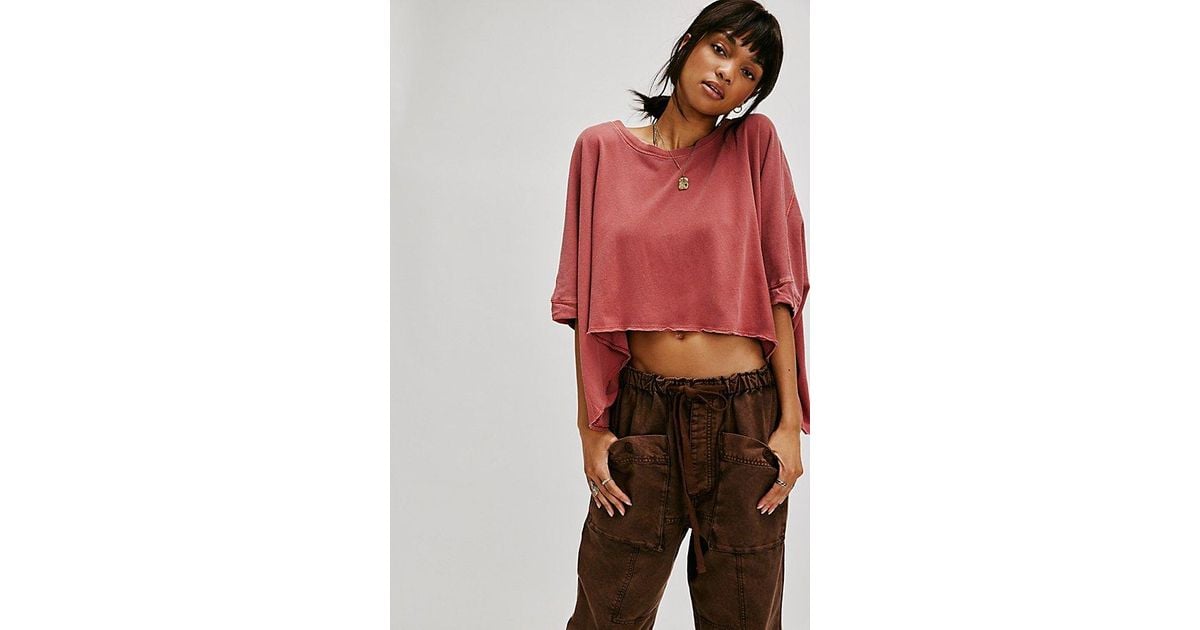 Free People We The Free Cc Tee in Red | Lyst