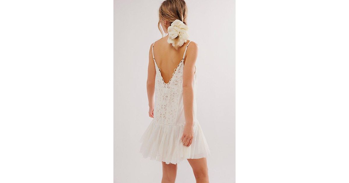 Free People Fp One Casella Drop-Waist Slip in White