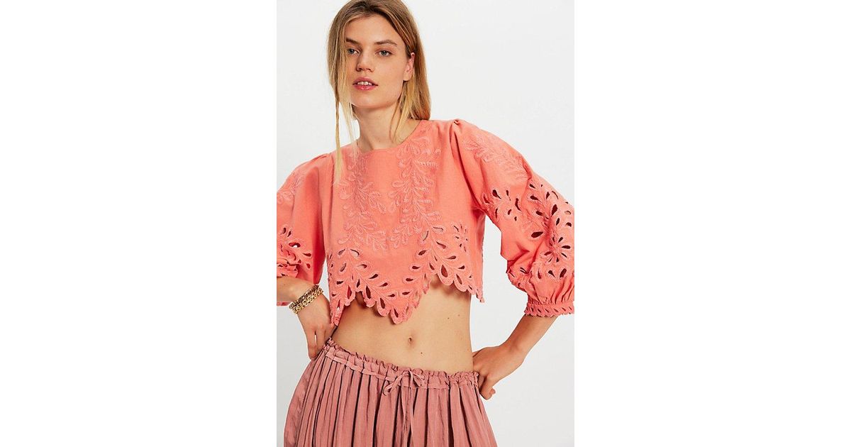 Free People Oleander Top in Red | Lyst