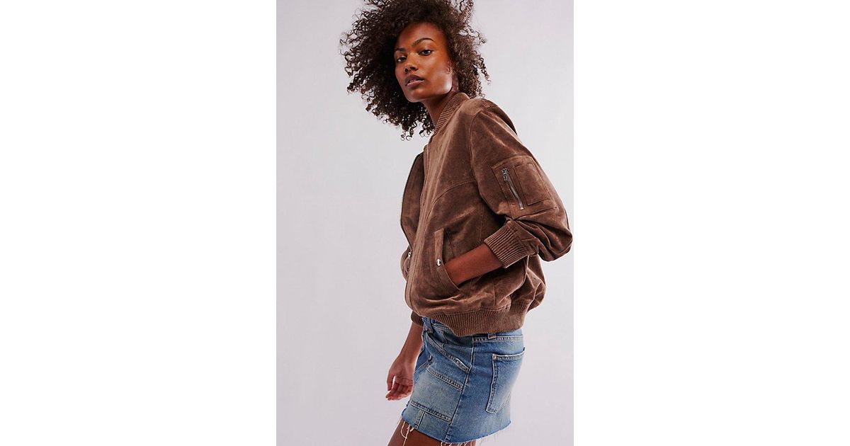 Blank NYC Brick Wall Bomber Jacket in Brown Lyst