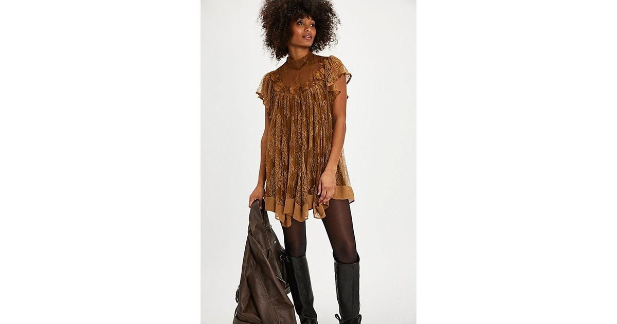 knee length dresses for ladies Free People Midnight Magic Mini Dress ☆ Black – Rock N Rags main image 0