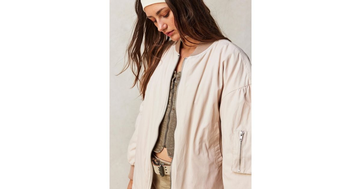 Free People We The Free Becca Bomber Jacket in Natural Lyst