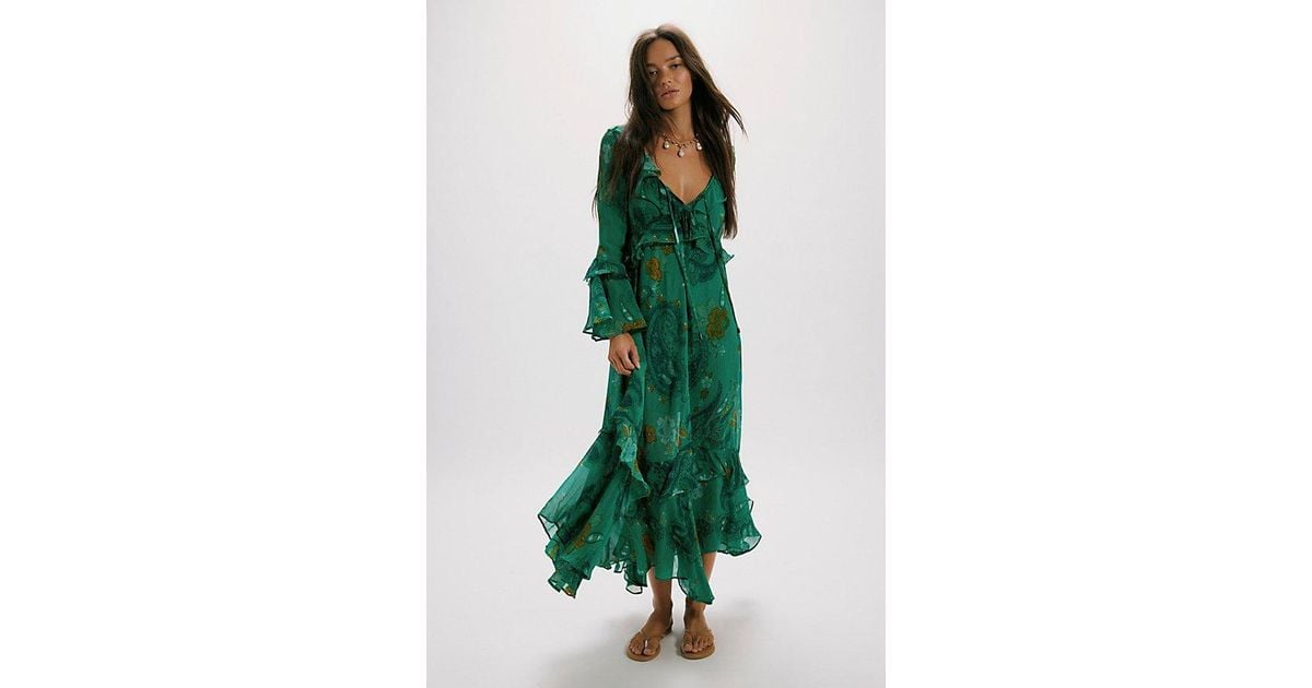 free people paisley maxi dress Paisley Petals Maxi Dress by Free People in Green, Size: S