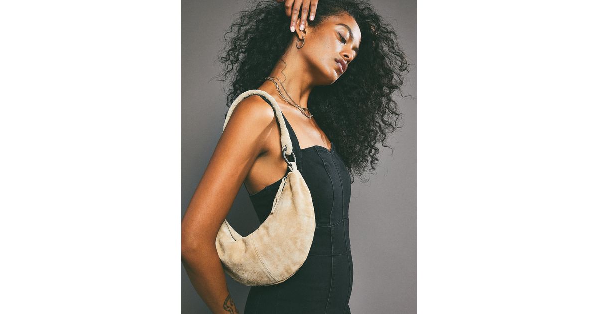 Free People Moon Suede Sling in Natural | Lyst