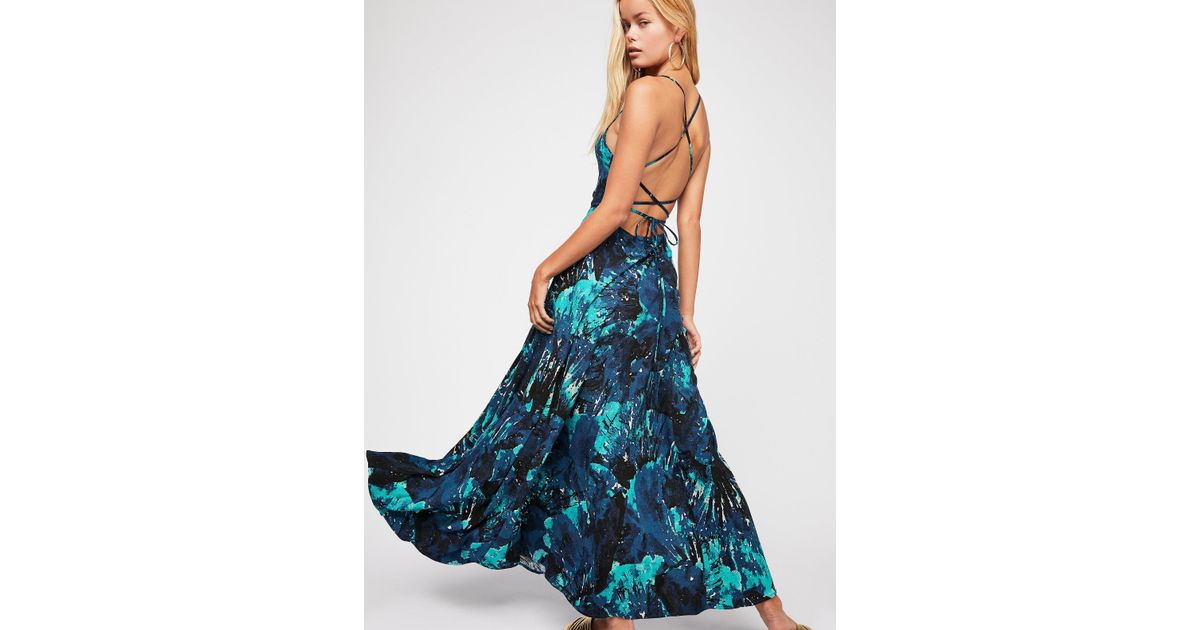 nellie printed maxi dress