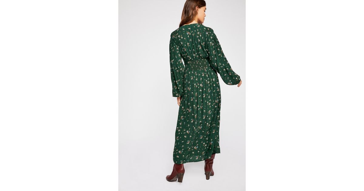 wildflowers embroidered maxi dress