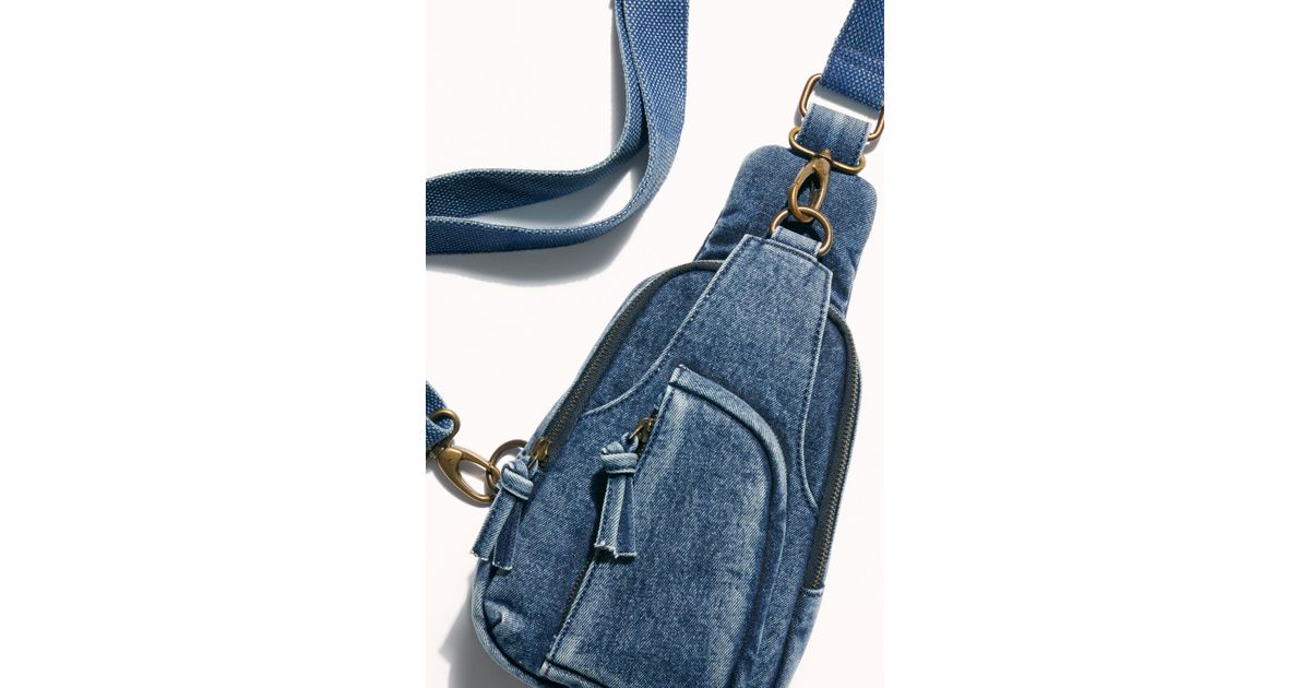 Free People Hudson Sling Bag By Fp Collection in Blue