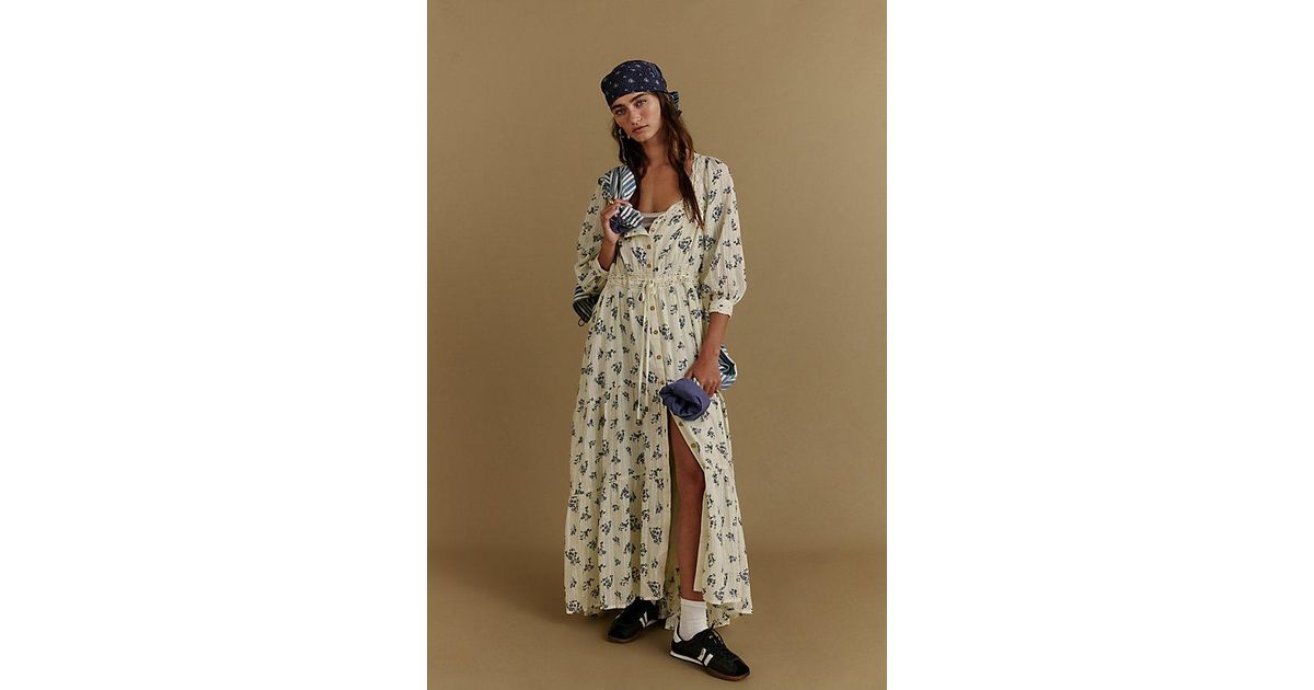 morning meadows long-sleeve maxi dress Morning Meadows Long-Sleeve Maxi Dress