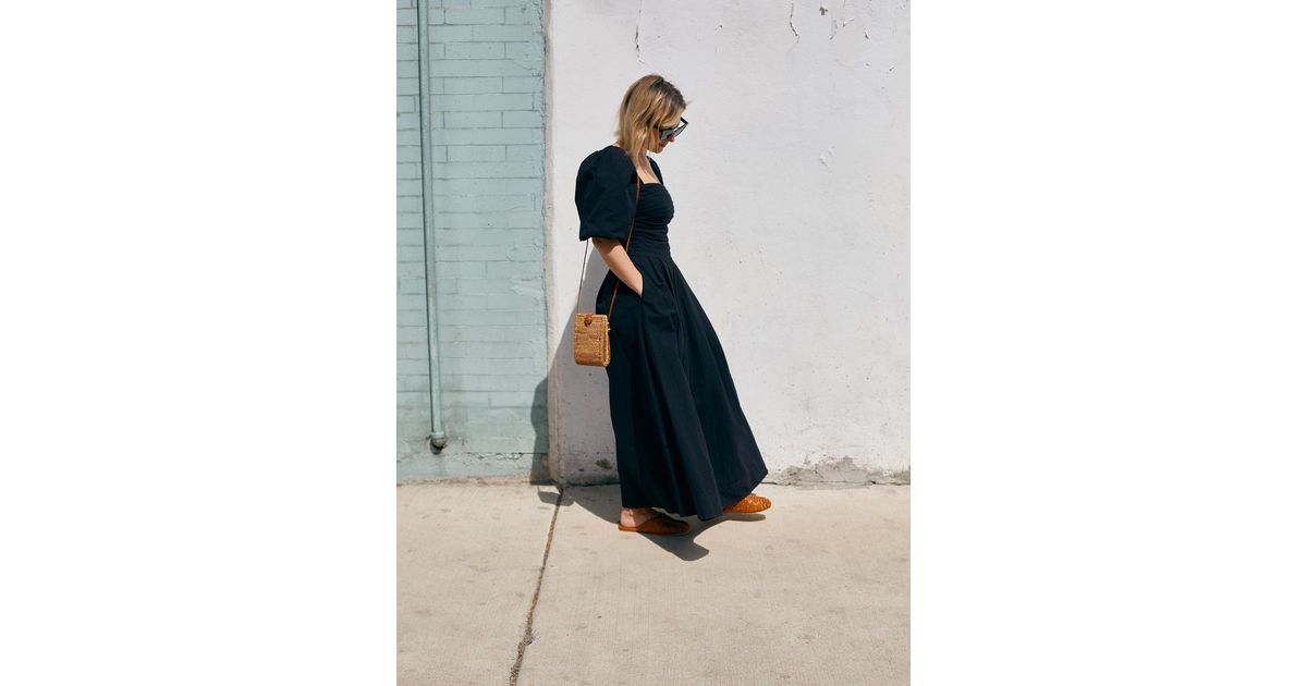Free People Ain't She A Beaut Midi Dress in Black | Lyst
