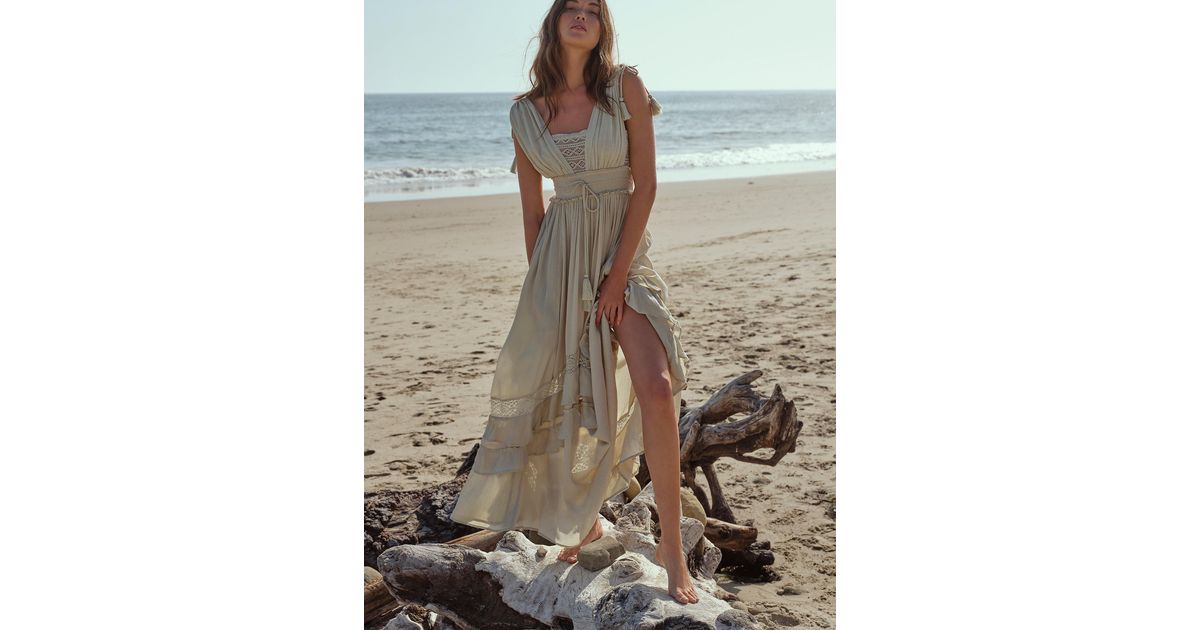 chinese dress ladies Curate & Create Smock Maxi Dress White  VRG GRL