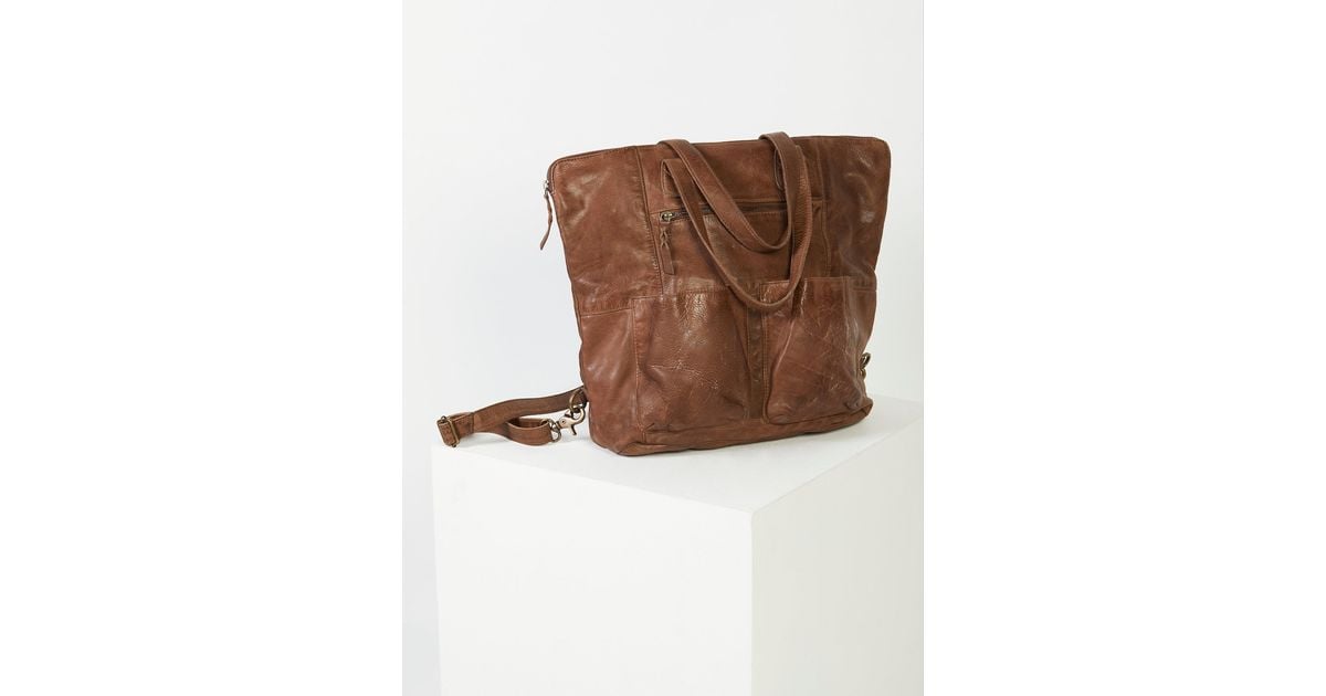 Free People Calista Convertible Backpack in Brown Lyst