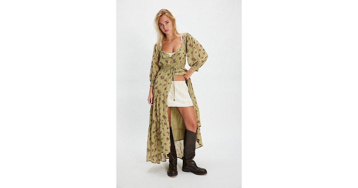 morning meadows long-sleeve maxi dress Free People Morning Meadows Maxi Dress