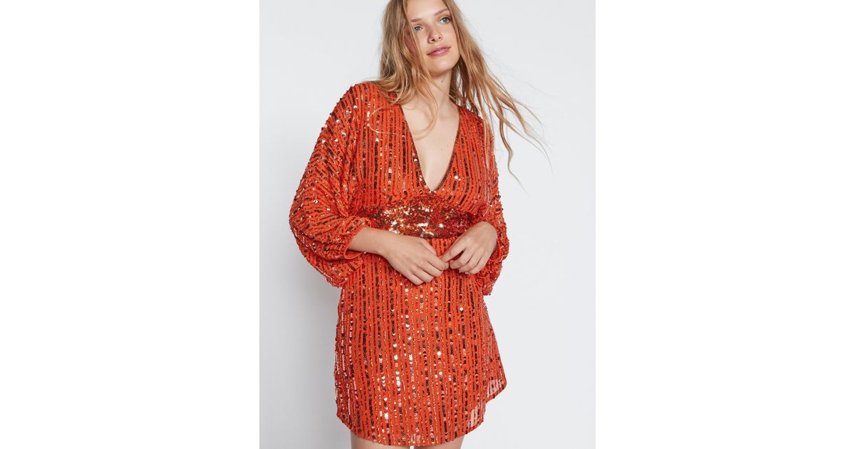free people red sequin dress