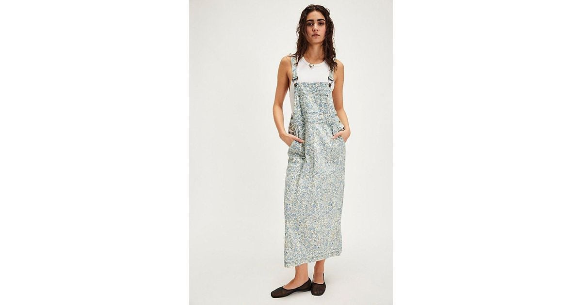 Free People Hanson Apron Midi Dress | Lyst