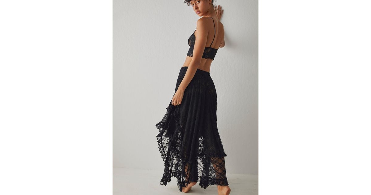 Free People Mini-jupon French Courtship in Black | Lyst