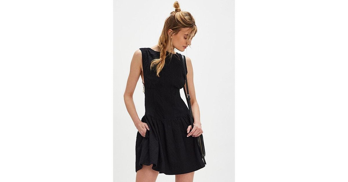 collared white mini dress Trinka Frill Collared Mini Dress | White | Womens