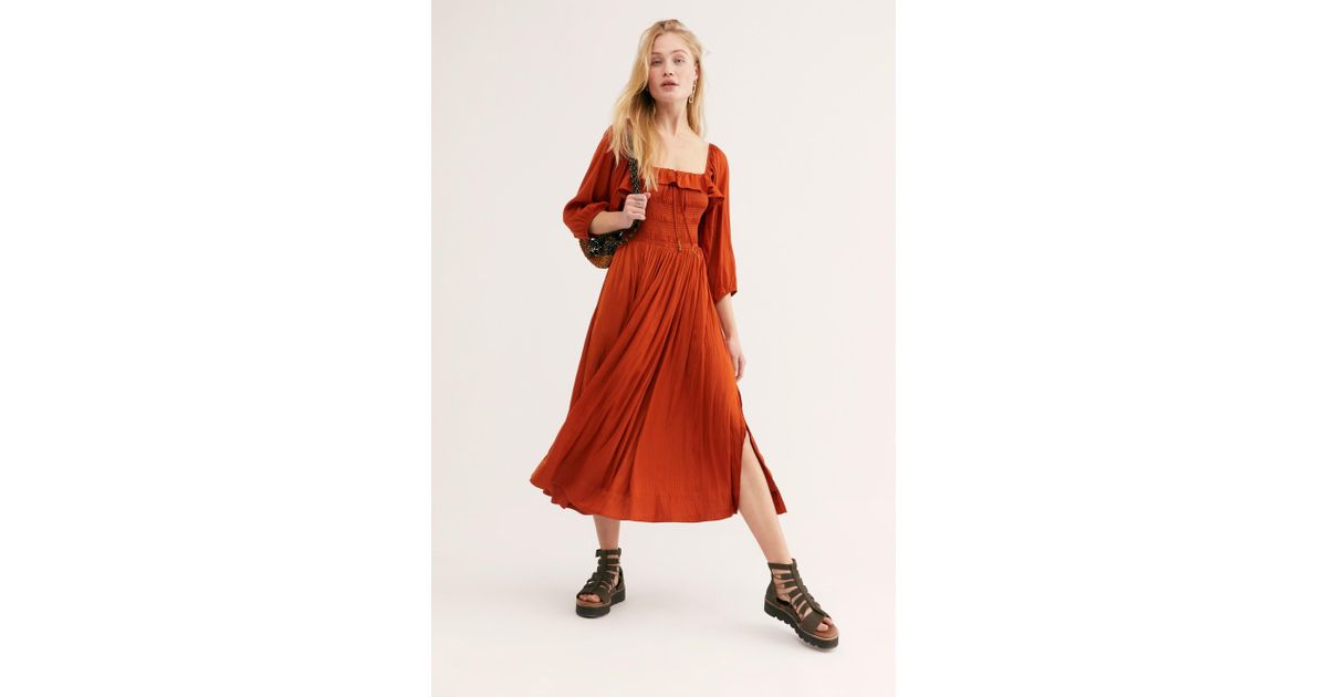 shiny oasis midi dress