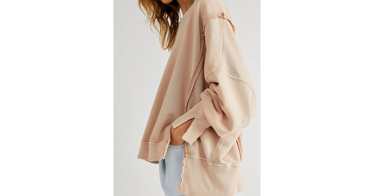 Free People Camden Pullover in Natural 