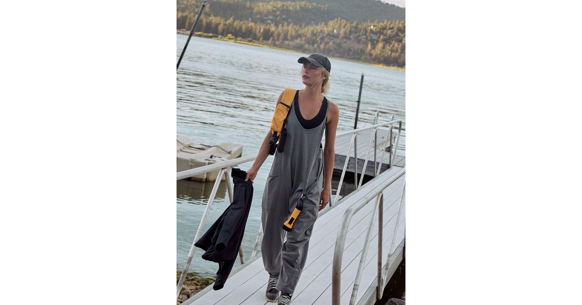 Free People Hot Shot Onesie in Gray Lyst