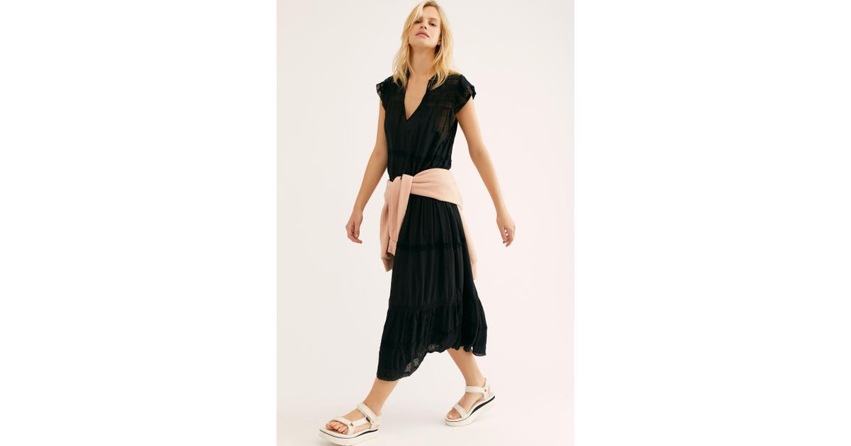 free people midnight midi dress