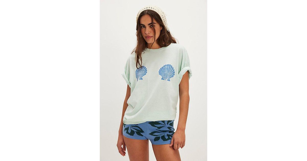 T-shirt Donna Free People 'Sotto Il Sole' In Lino Fresco - Colori Assortiti Dalla S Alla XL